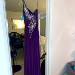 Camille la vie eggplant formal dress